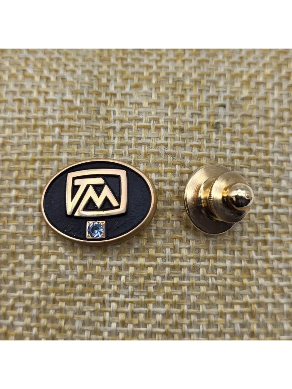 Vintage Gold Filled tie tack employee award lapel pin